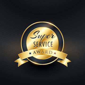 service award label design vector