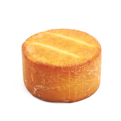 Wheel of cheese isolated