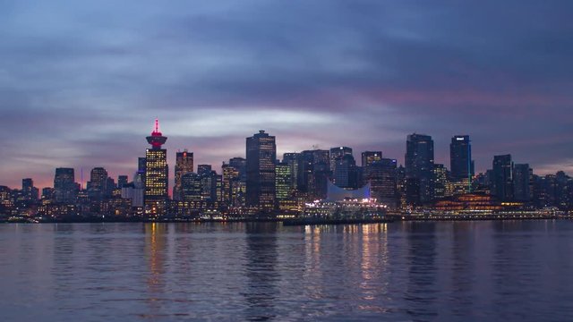 Vancouver Downtown Waterfront Skyline
