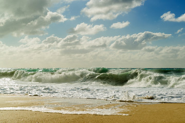 Pefkoulia beach in Lefkada Greece