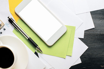 Desktop with objects