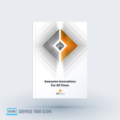 Abstract design of business vector brochure for brand printing