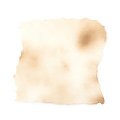 Obraz premium Burnt paper sheet isolated