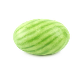 Single watermelon candy isolated