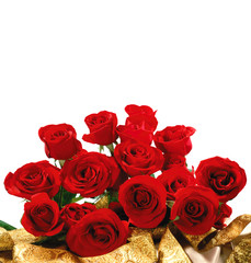 flowers wall background with amazing roses
