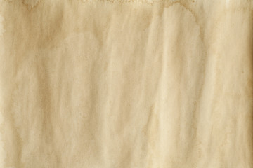 Crumpled handmade paper sheet - background or texture