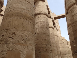 Säulengang Karnak-Tempel Luxor Ägypten