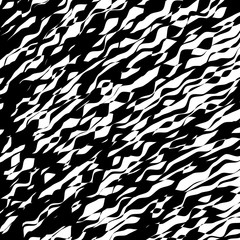 Black and White Wave Stripe Optical Abstract Background