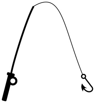 a fishing rod in shadow