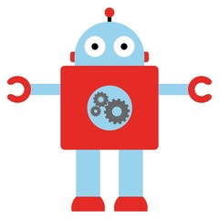 Vector illustration of a toy Robot