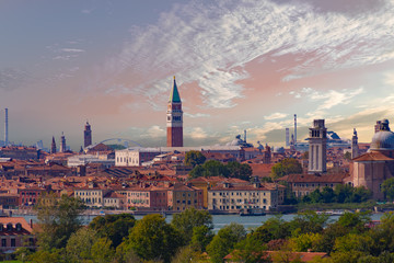 Venice Skyline at Sunset