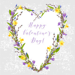 Vector card for valentine's day.