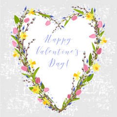 Vector card for valentine's day.