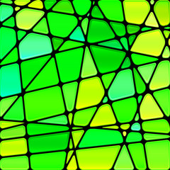 abstract vector stained-glass mosaic background