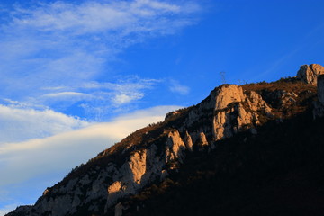 Pyrenean mountain in Aude. Occitanie in south of France