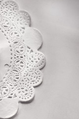 lace napkin. Decoloured