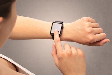 Hand with smartwatch