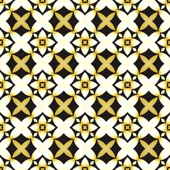 Geometric pattern in repeat. Fabric print. Seamless background, mosaic ornament, ethnic style.