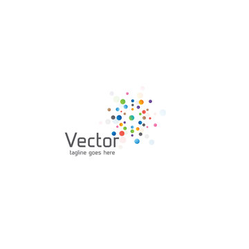 Vector network communications logo.