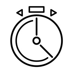 Sport equipment simple stopwatch icon