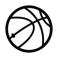 Sport equipment simple basketball icon