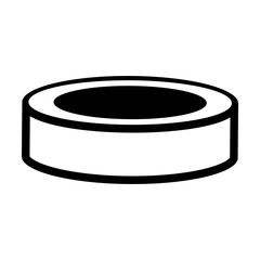 Sport equipment simple hockey icon
