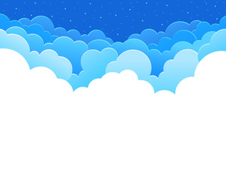 Clouds vector background