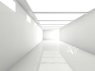 Abstract modern architecture background. 3D rendering