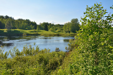 River Kubena Vologda region