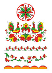 Obraz premium элементы традиционной росписи народов севера России