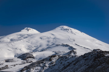 Fototapeta na wymiar Mount Elbrus, Caucasus Mountains, Russia