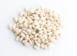 grop white bean  isolated