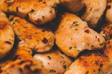 cooked chicken breast with seasoning