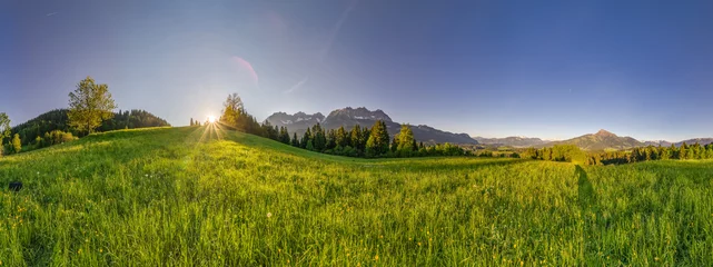 Rolgordijnen breites Panorama von Kitzbühler Horn und Wilden Kaiser © EA