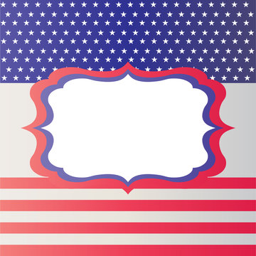 American  USA stars and stripes patriotic traditional vintage american poster design