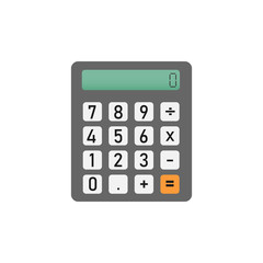 calculator for mathematics on white background