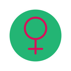 Female sign icon vector