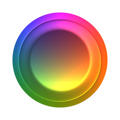 Vector round colored button