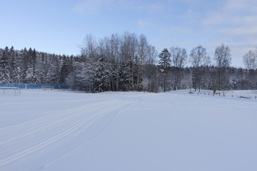 Fototapeta na wymiar Norwegian winter landscape