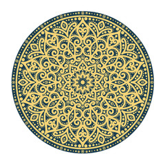 Flower pattern in a circle