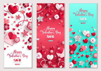 Valentines Day vertical cards