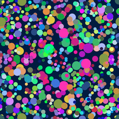 Fototapeta na wymiar Seamless repeating pattern of confetti