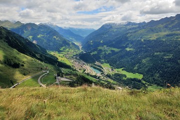 Fototapeta na wymiar Passo del San Gottardo, Svizzera