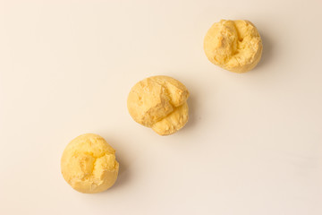 tradicional brazilian bread with coffee and jam  (pao de queijo com cafe e geleia)