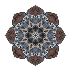 Flower Mandala. Vintage decorative elements. Oriental pattern, vector illustration. Islam, Arabic, Indian, moroccan,spain, turkish, pakistan, chinese, mystic, ottoman motifs. Coloring book page