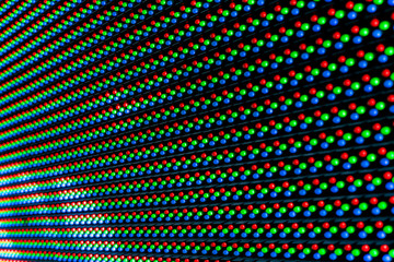 Obraz premium Colorful led light interaction wall