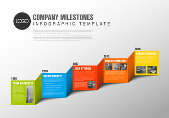 Color blocks timeline template