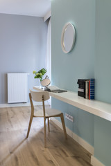 Stylish bedroom corner