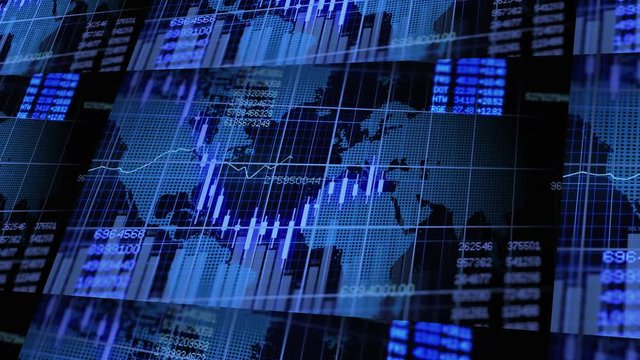 Stock Market Exchange Investment Trading Data Showing Profits