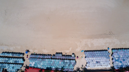 Aerial view of beautiful beach at Koh Larn in Pattaya, Thailand, seascape and nature background